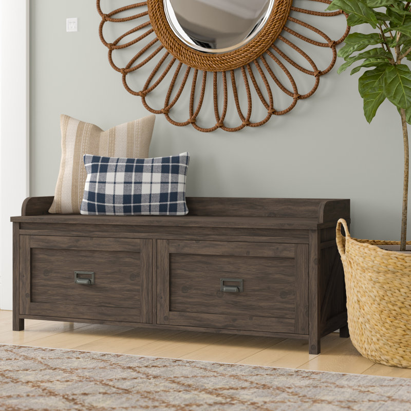Laurel Foundry Modern Farmhouse Quast Drawers Storage Bench & Reviews